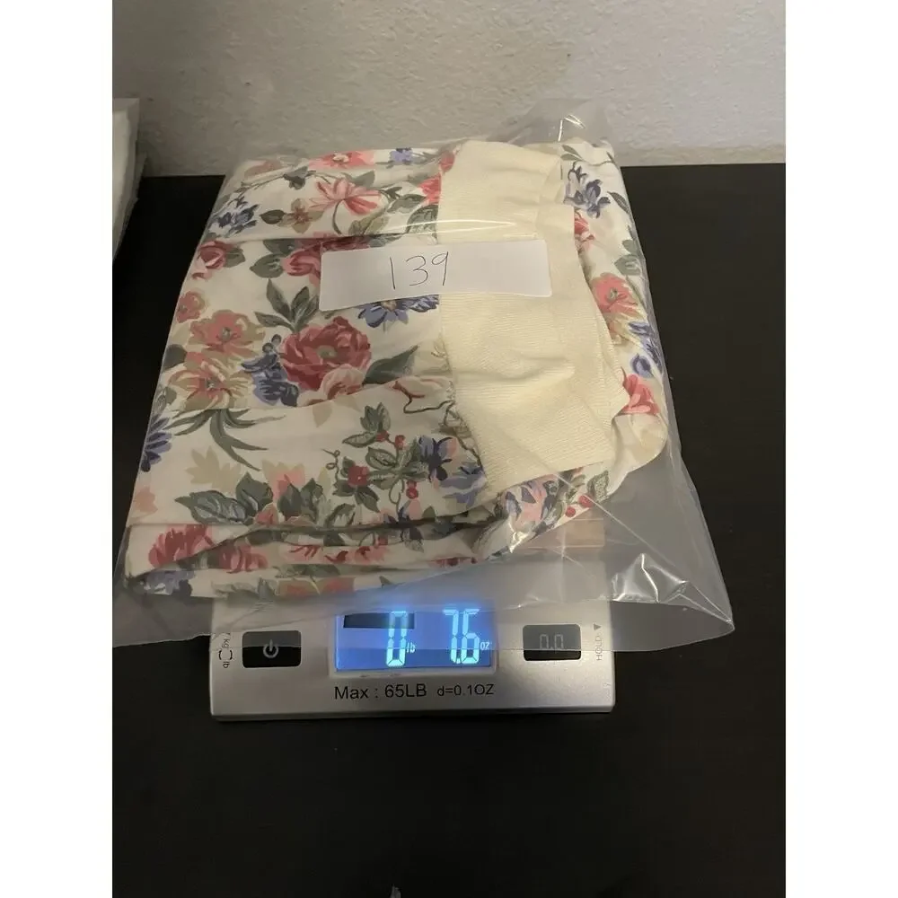 Vintage Women Top Size Large Floral Collared 3/4 Sleeve Romantic Cottagecore 90s - Picture 6 of 6